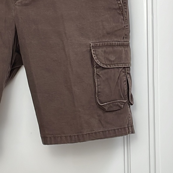 GAP Favorite Chino Cargo Shorts brown mid rise semi vintage - Picture 2 of 14
